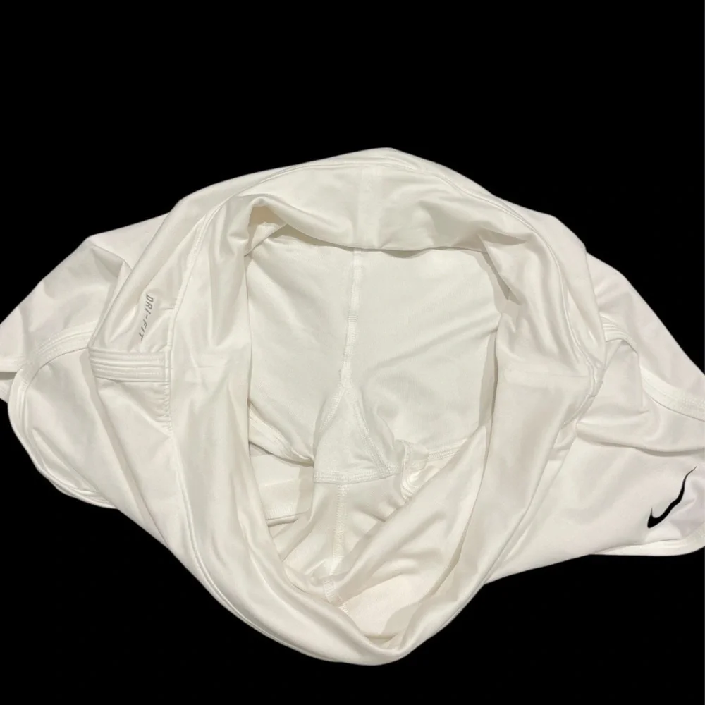 Nike White Dri-fit Sports Skirt 81% polyester 19 spandex Size L EUC